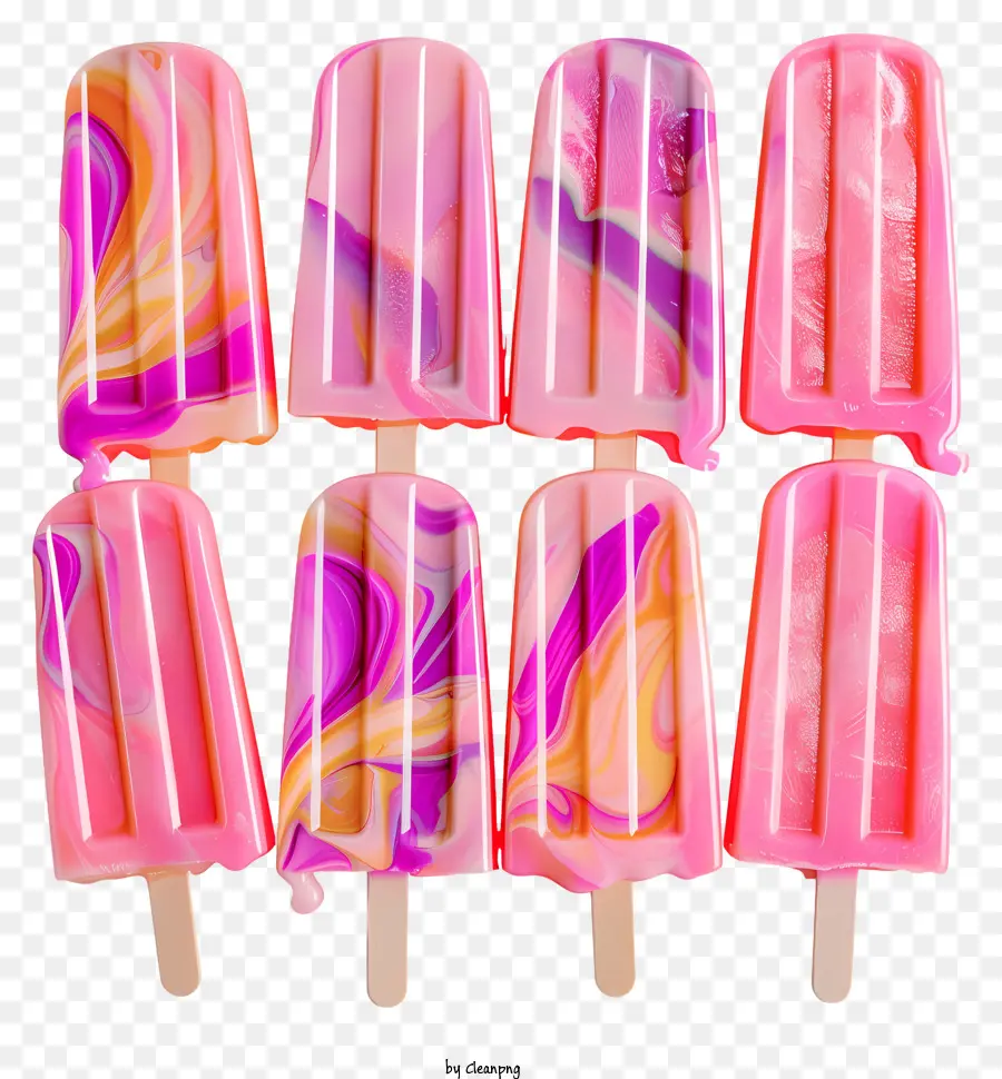 Las Paletas De Helado，Rosa PNG