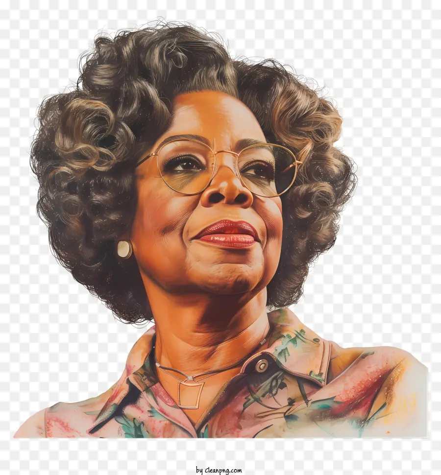 Oprah Winfrey，Mujer Con Gafas PNG