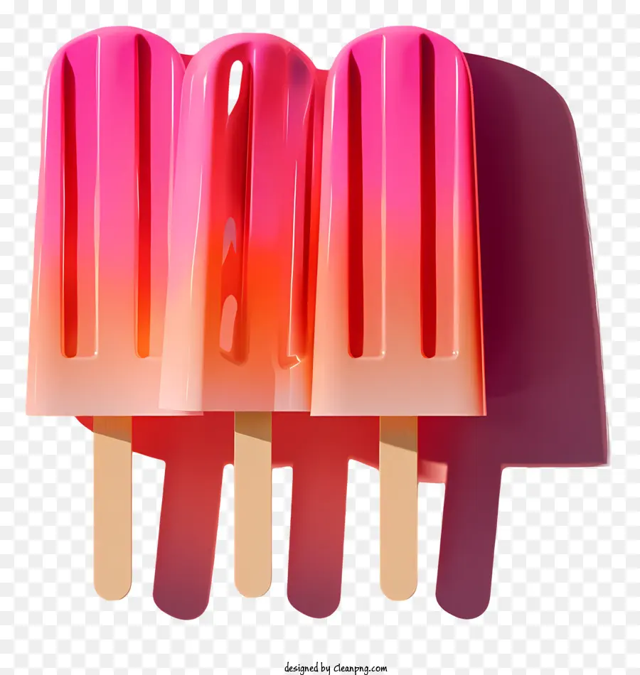 Las Paletas De Helado，Paletas De Color Rosa PNG