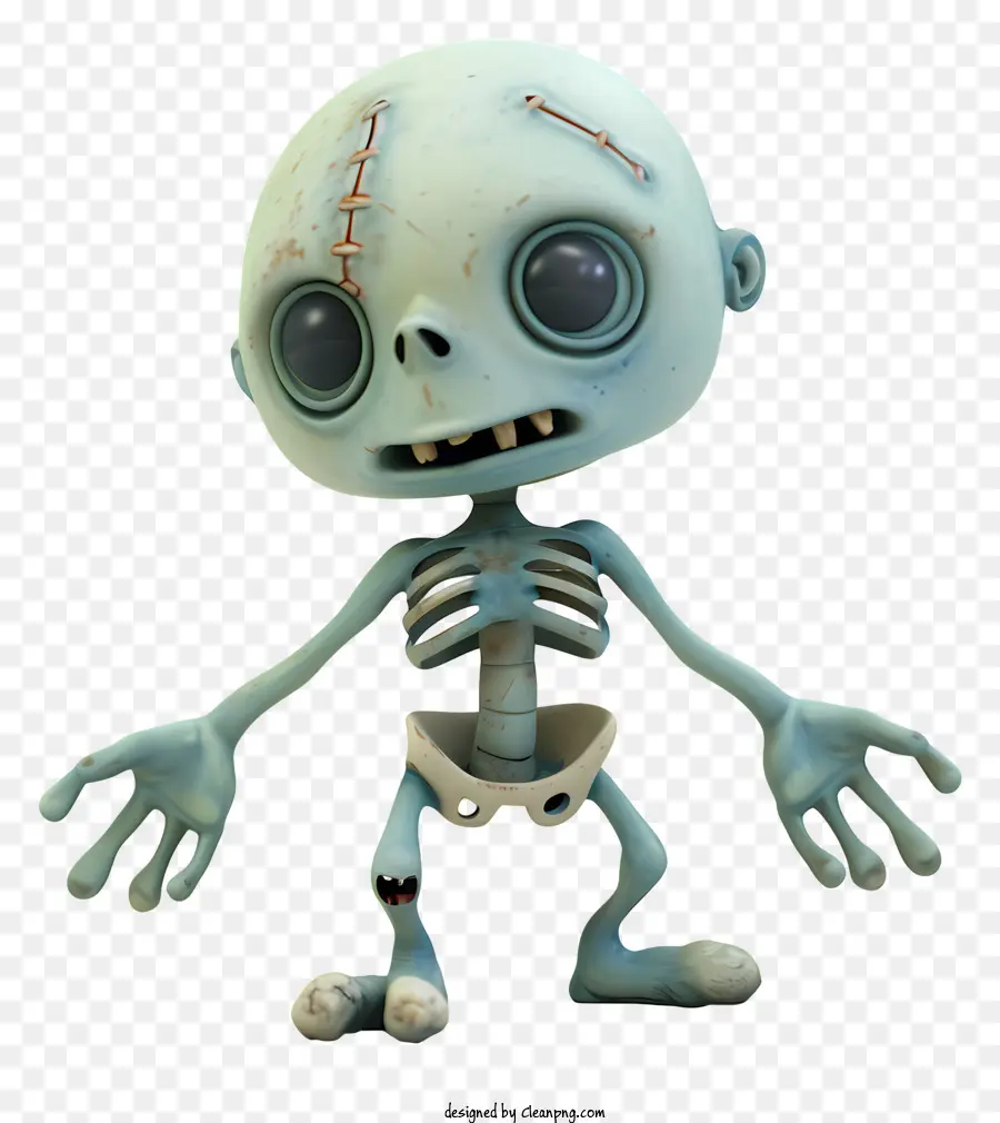 Zombie，Esqueleto Espeluznante PNG