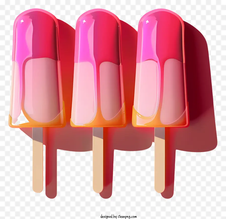 Las Paletas De Helado，Paletas De Color Rosa PNG