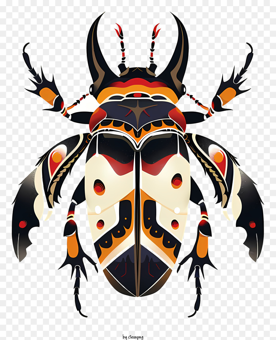Descarga gratuita de Escarabajo Tibetano, Error, Insecto Naranja Y Negro Imágen de Png