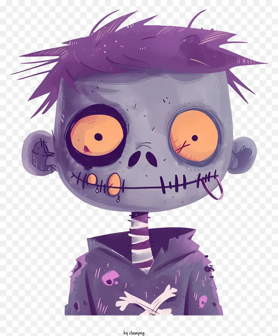 Zombie，Representación De Estilo De Dibujos Animados PNG