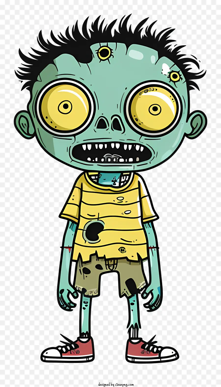 Zombie，Chico Zombie De Dibujos Animados PNG