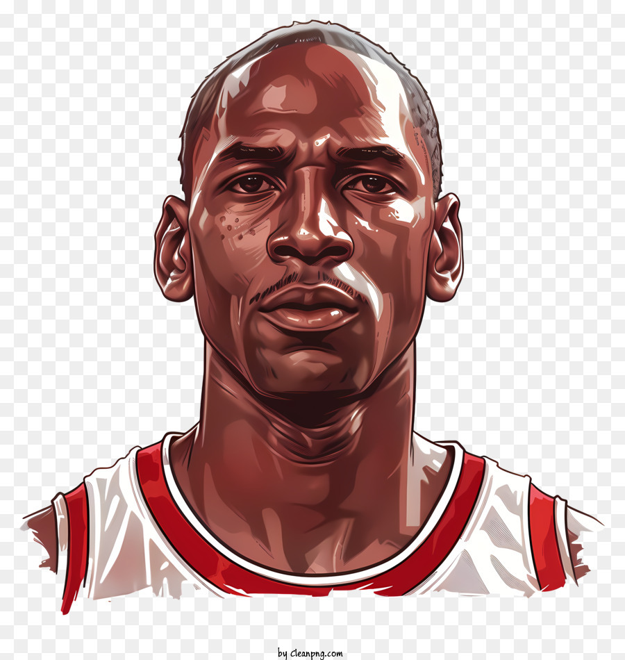 Descarga gratuita de Michael Jordan, En Blanco Y Negro De La Pintura, Expresión Facial Detallada Imágen de Png