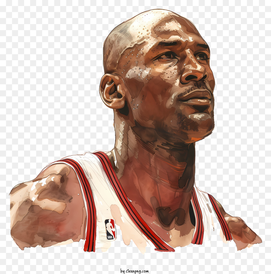 Descarga gratuita de Michael Jordan, El Jugador De Baloncesto, Pintura A La Acuarela Imágen de Png