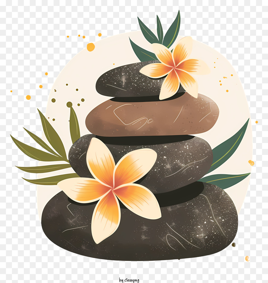 Descarga gratuita de Piedras Negras, Floral Ramos, Flores Amarillas Imágen de Png
