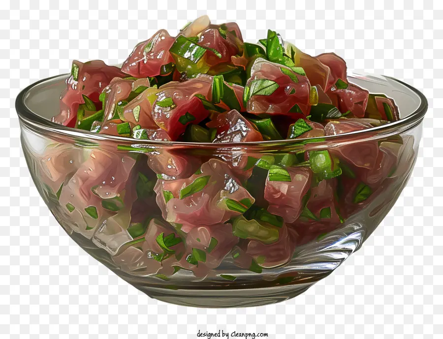 Steak Tartar，Plato De Ensalada PNG