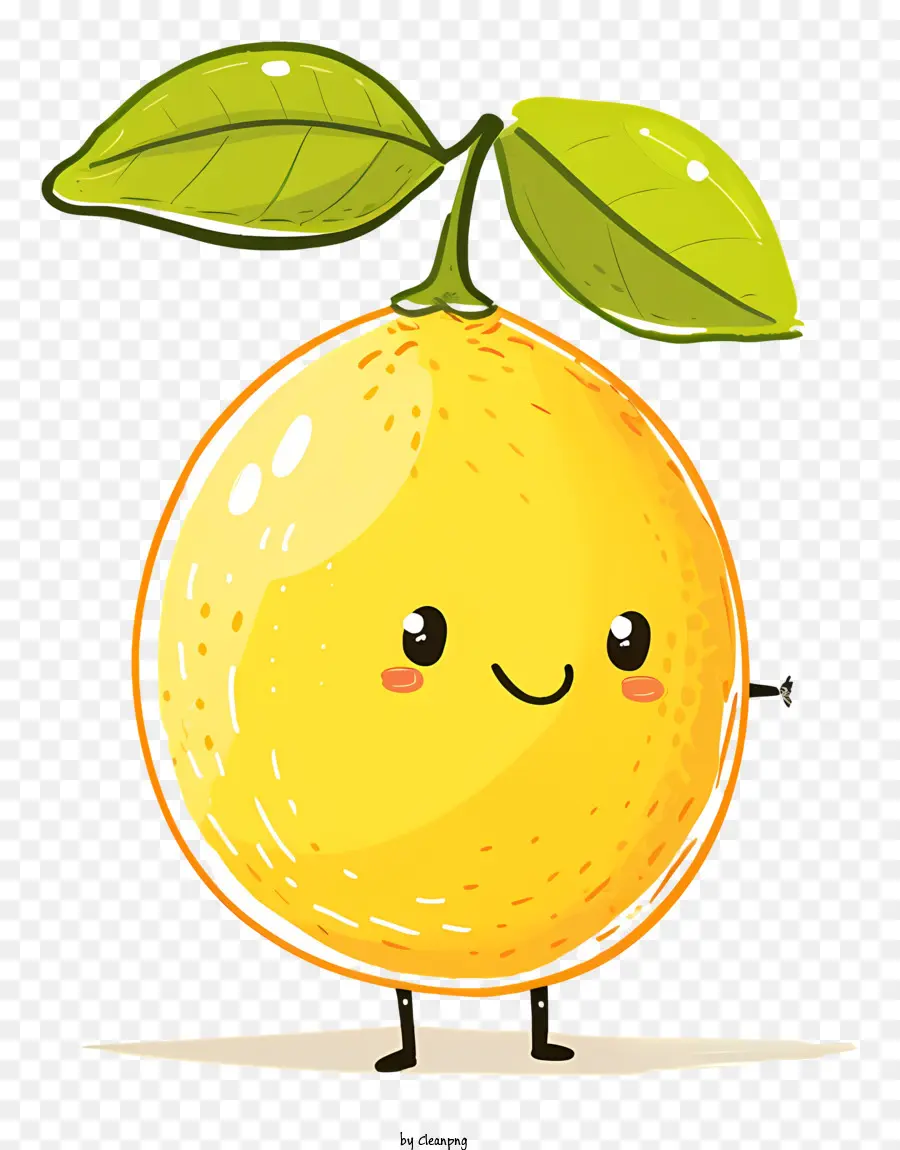 Dibujos Animados De Limón，Fruta Amarilla PNG