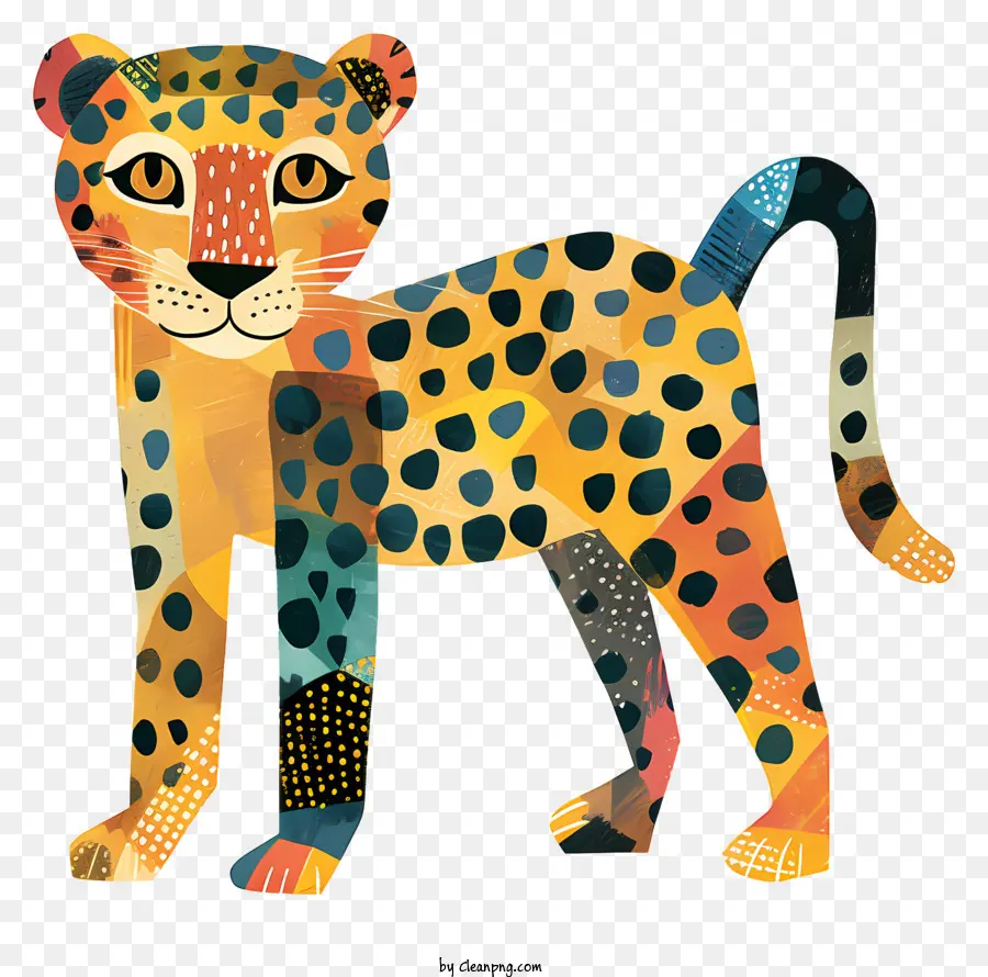 Leopardo Abstracto，Guepardo PNG