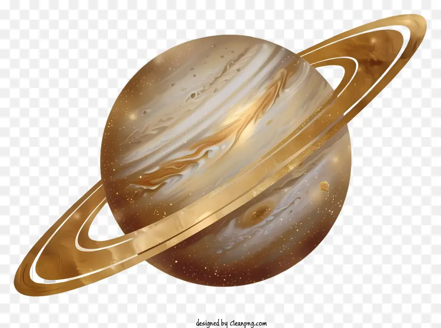 Saturno，Planeta De Oro PNG