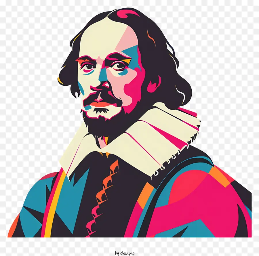 Shakespeare，Hombre Con Barba Roja PNG