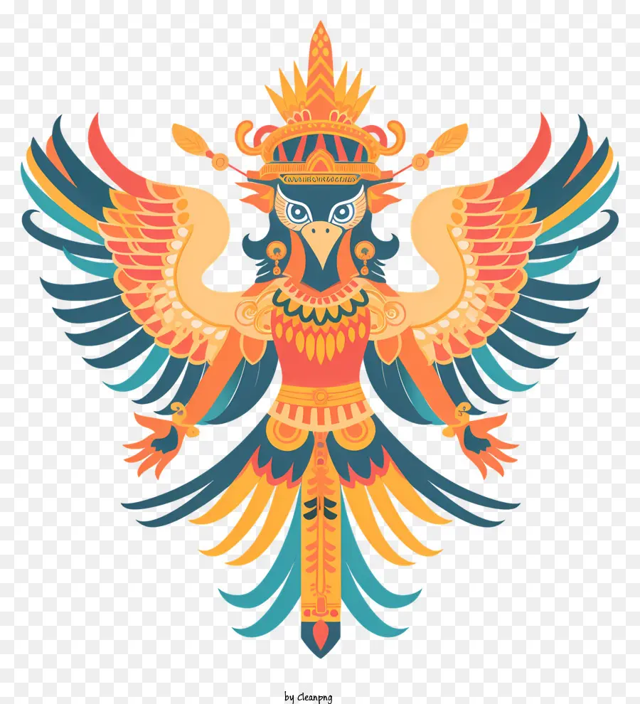 Garuda，Pájaro Adornado PNG