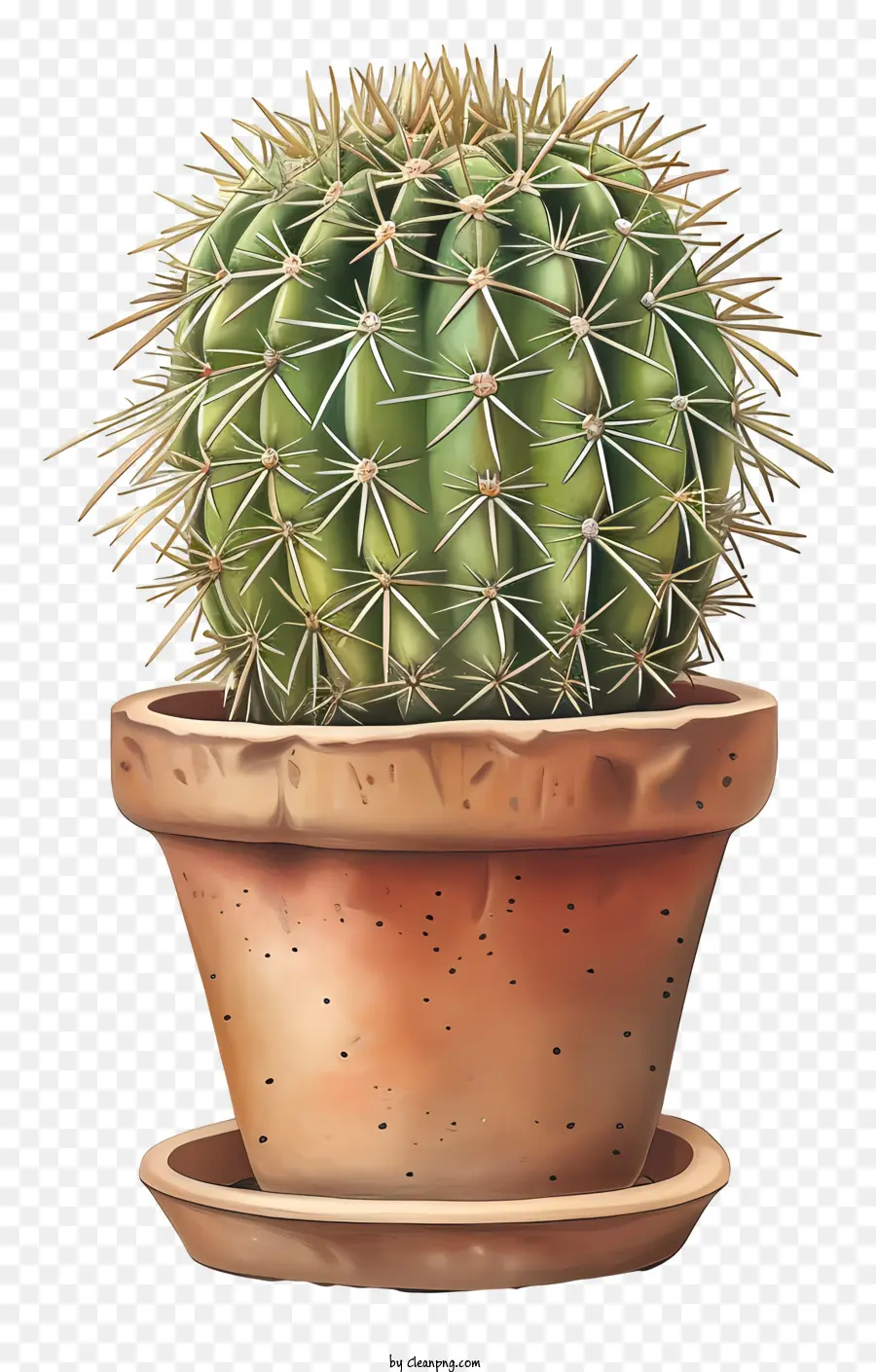 Cactus En Maceta，Pequeño Cactus PNG