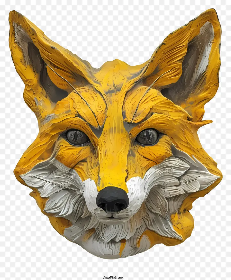 Fox，Cabeza De Zorro Amarillo PNG