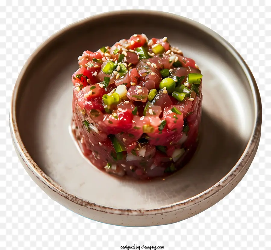 Steak Tartar，Atún Crudo PNG