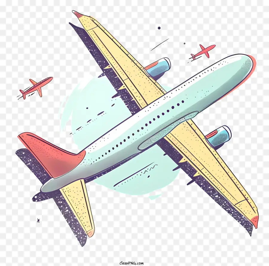 De Dibujos Animados De Avión，Avión A Reacción PNG