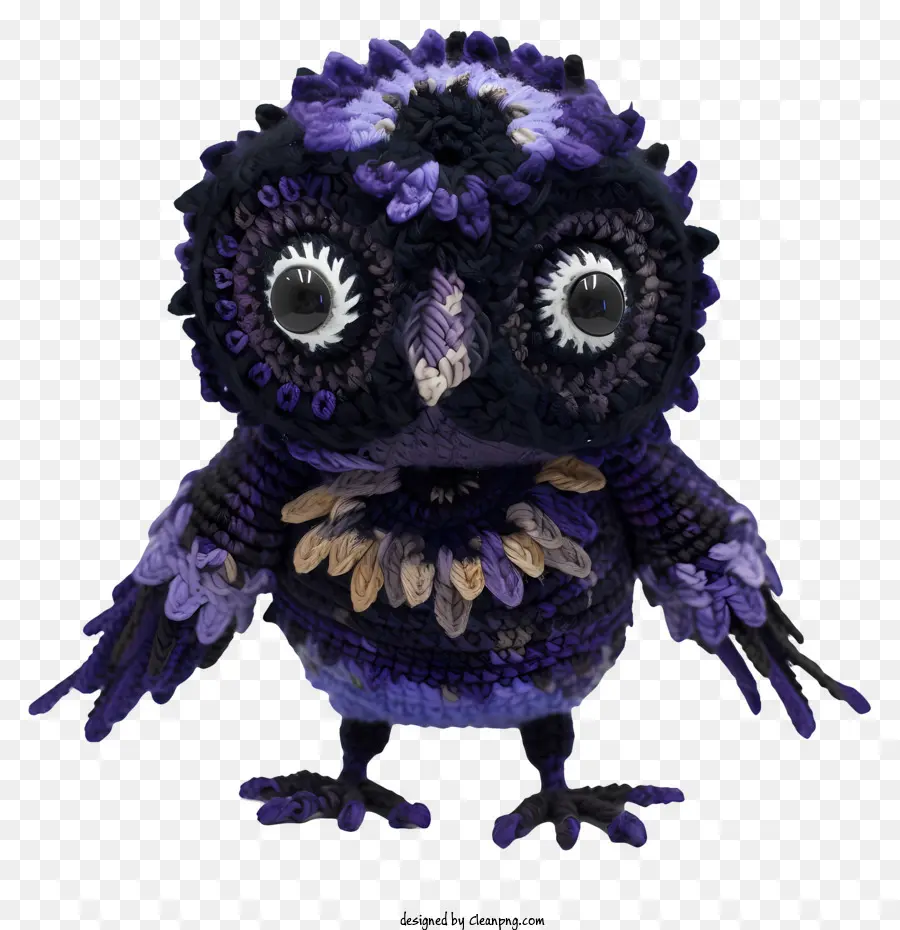 Pájaro De Crochet，Púrpura Búho PNG