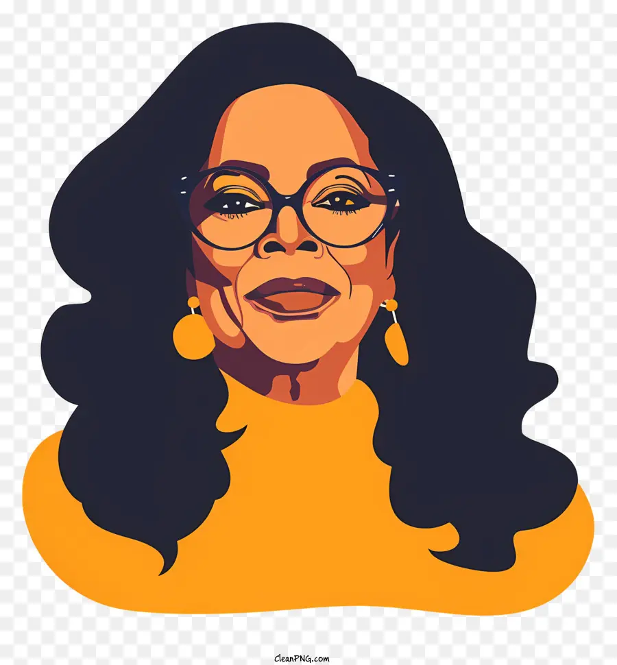 Oprah Winfrey，Mujer Con Gafas PNG