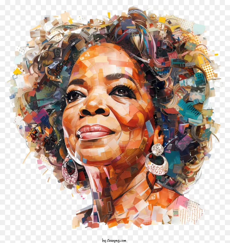 Oprah Winfrey，Peinado Afro PNG