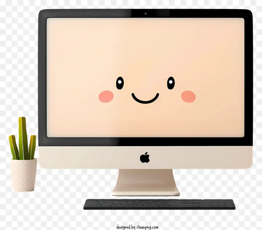 Monitor De La Computadora，Cara Sonriente PNG