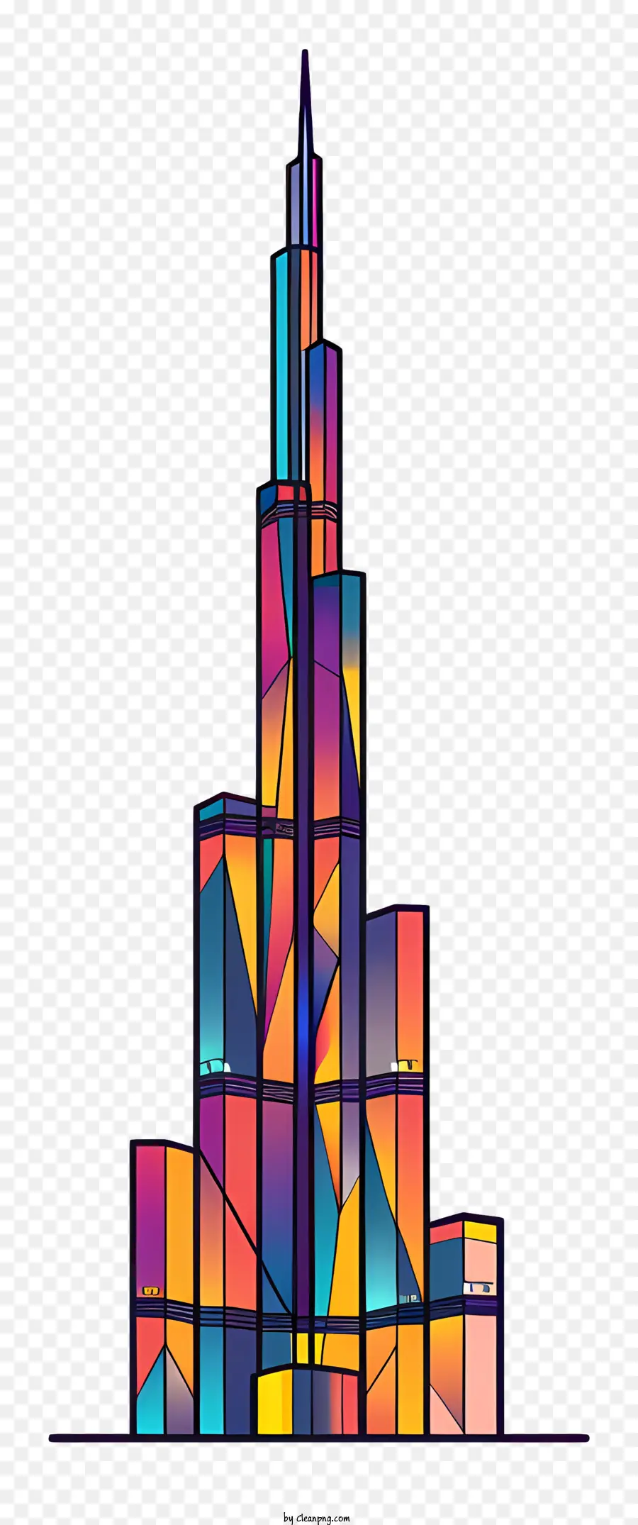 Burj Khalifa，Rascacielos Moderno PNG