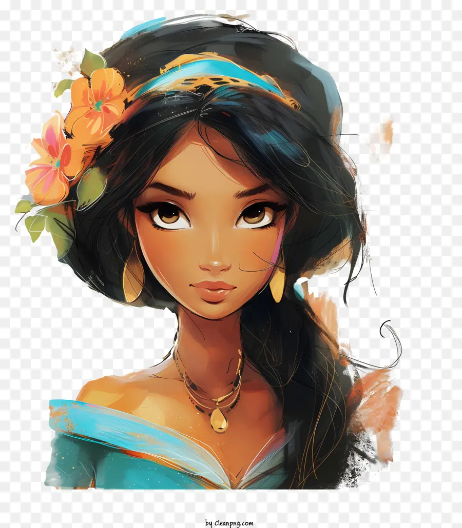 La Princesa De Disney，Mujer Joven PNG