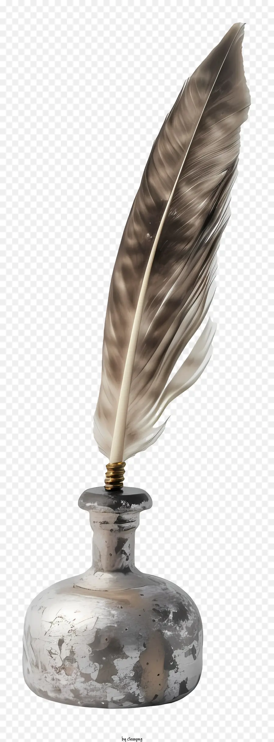 Quill Inkwell，Pluma De Tinta PNG