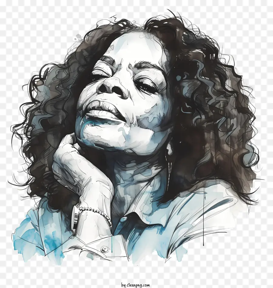 Oprah Winfrey，La Pintura De Retratos PNG