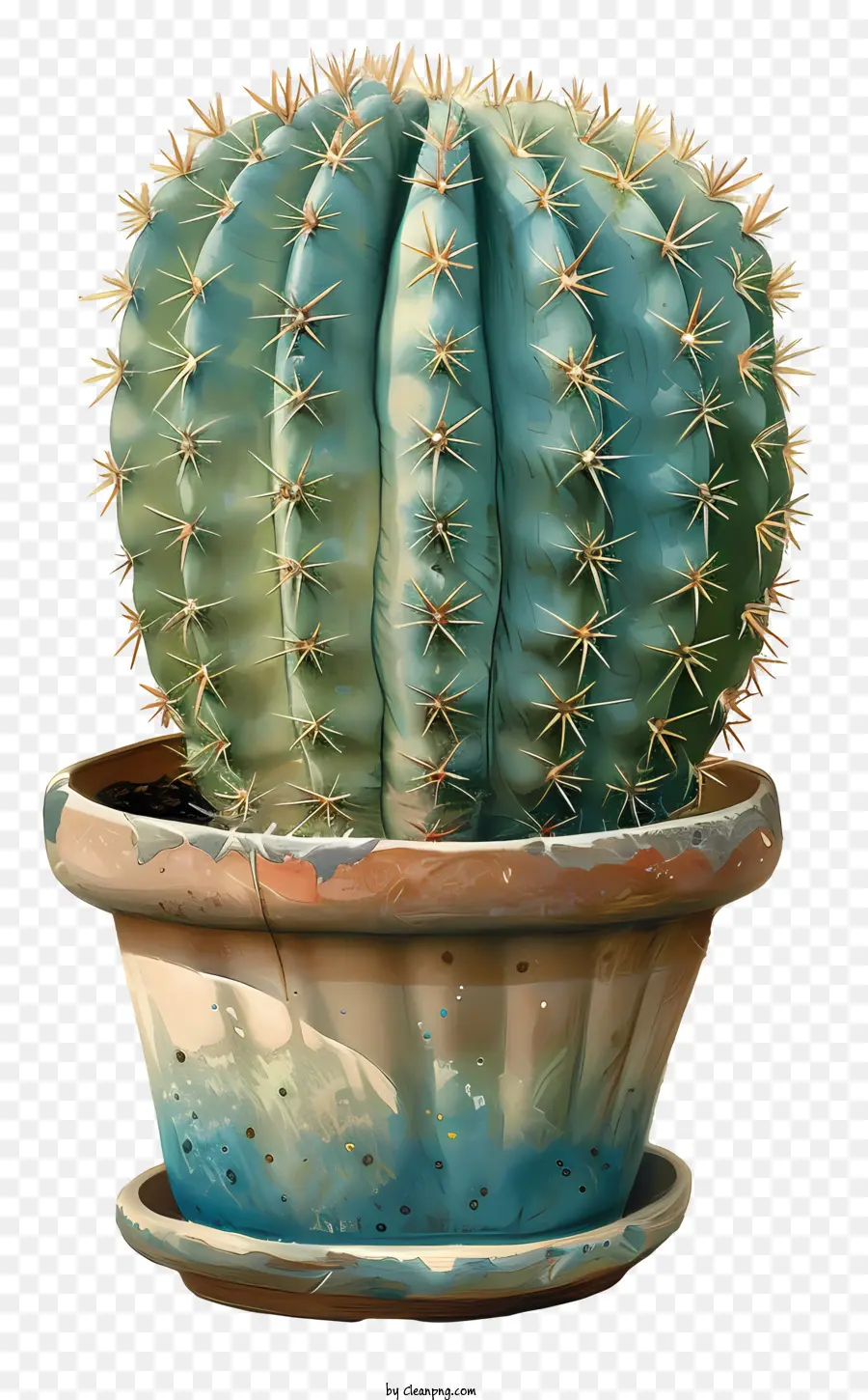 Cactus En Maceta，Planta De Cactus PNG