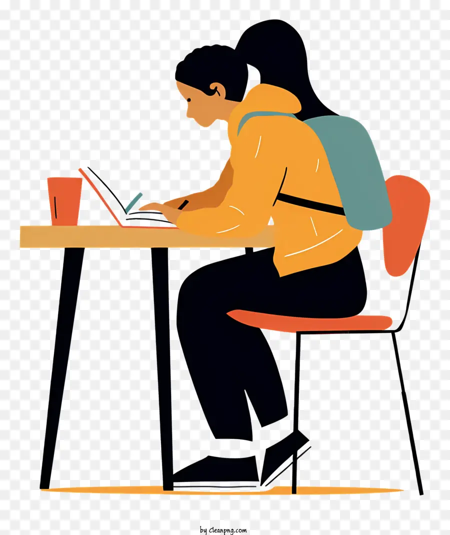 Estudiante Estudiando，Alumno PNG