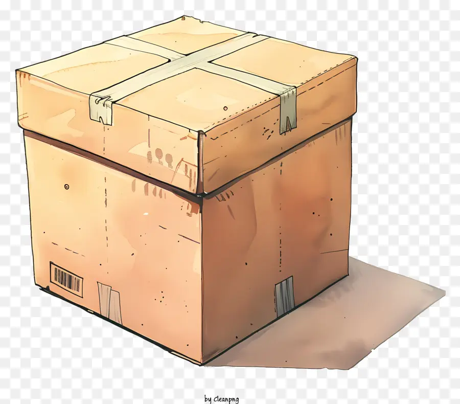 Caja De Envío，Caja De Cartón Marrón PNG