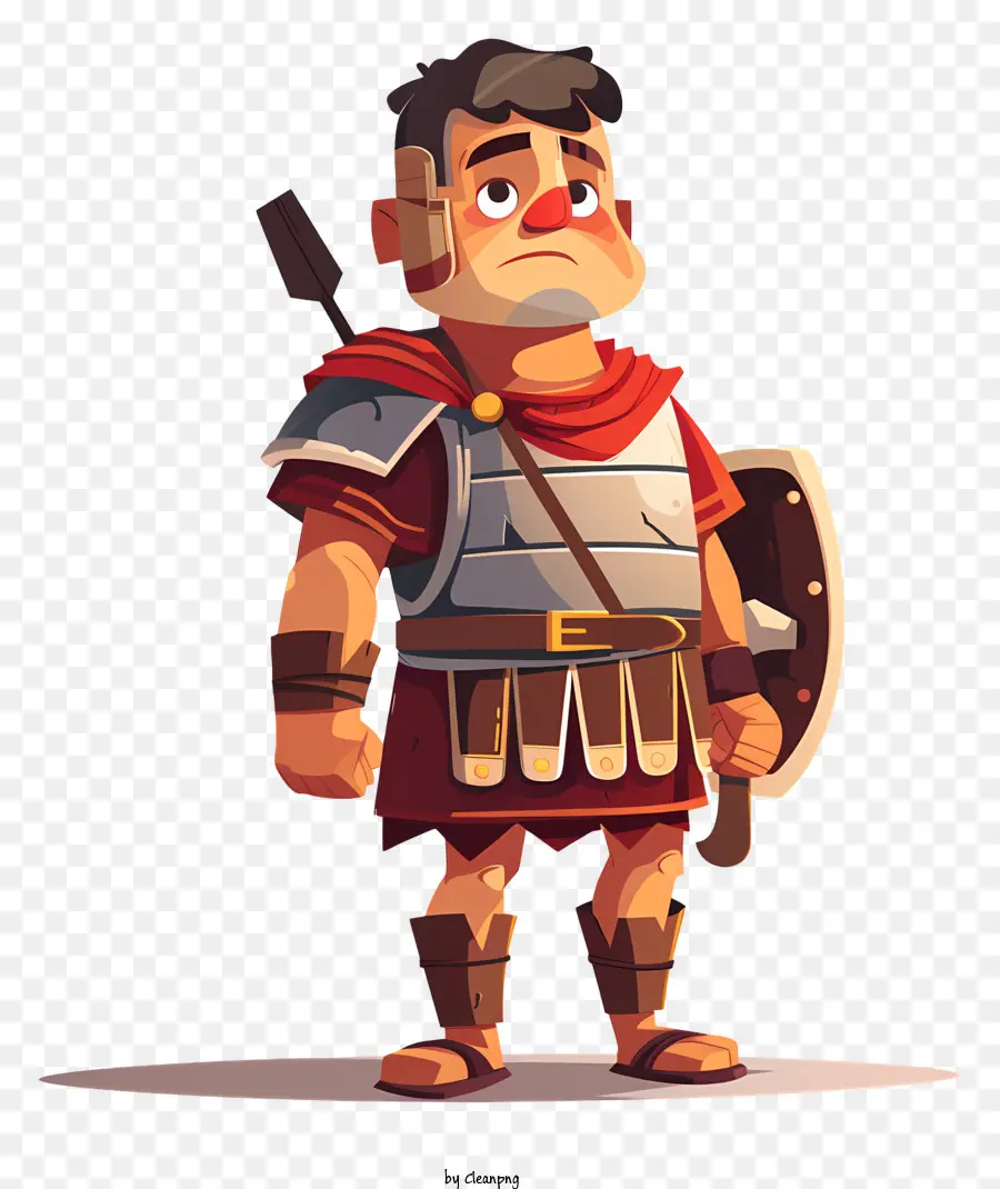 Antiguo Soldado De Roma，Caricatura Soldado Romano PNG