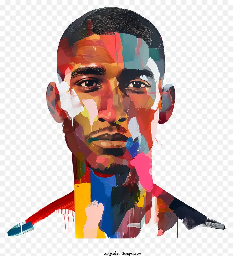 Antonio Valencia，Retrato Abstracto PNG