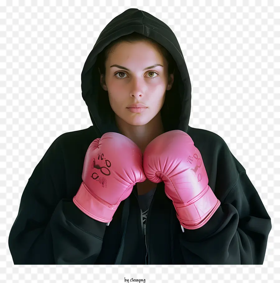 Mujer Con Guantes De Boxeo，Boxeadora PNG