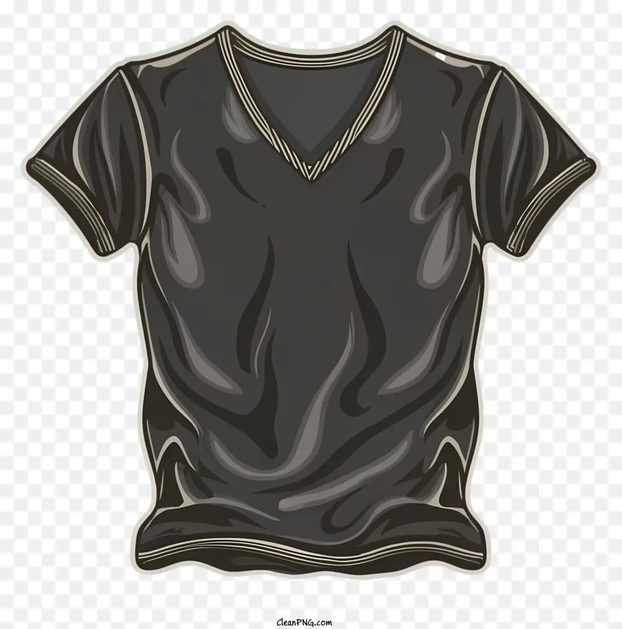 Ropa，Negro Camiseta PNG