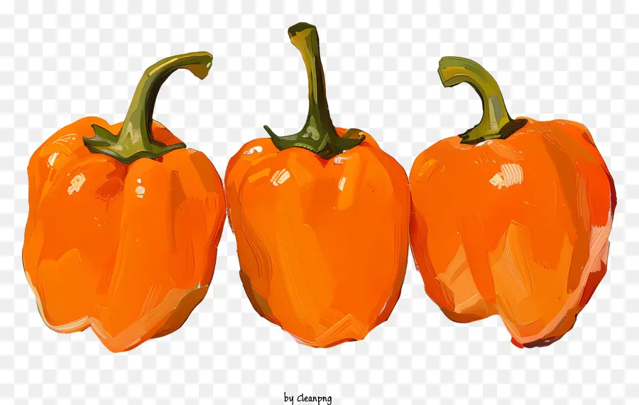 Bell Peppers，Pimientos De Campana De Naranja PNG