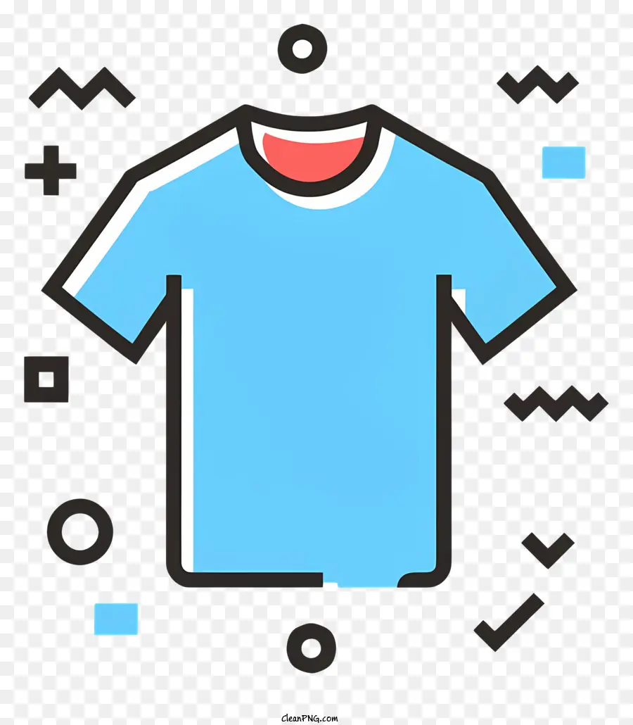 Ropa，Camisa De Algodón Azul PNG