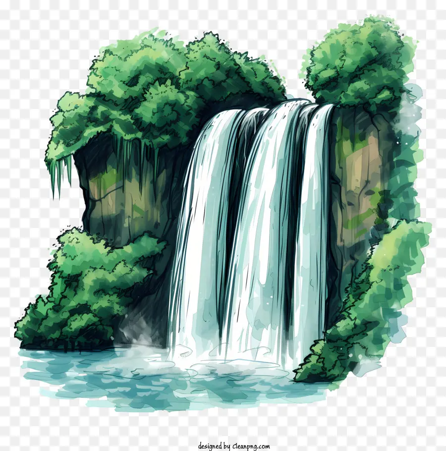 Cascada，Agua PNG