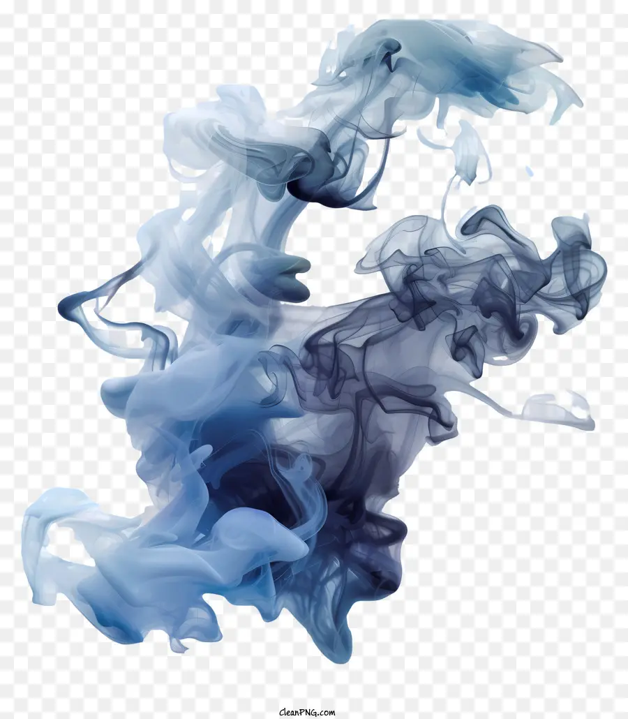 Humo Azul，Diseño Abstracto PNG