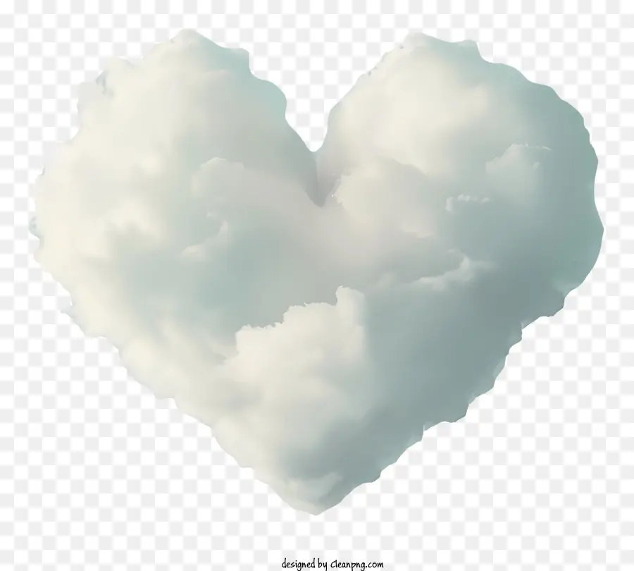 Nube De Corazón，Corazón En La Nube PNG