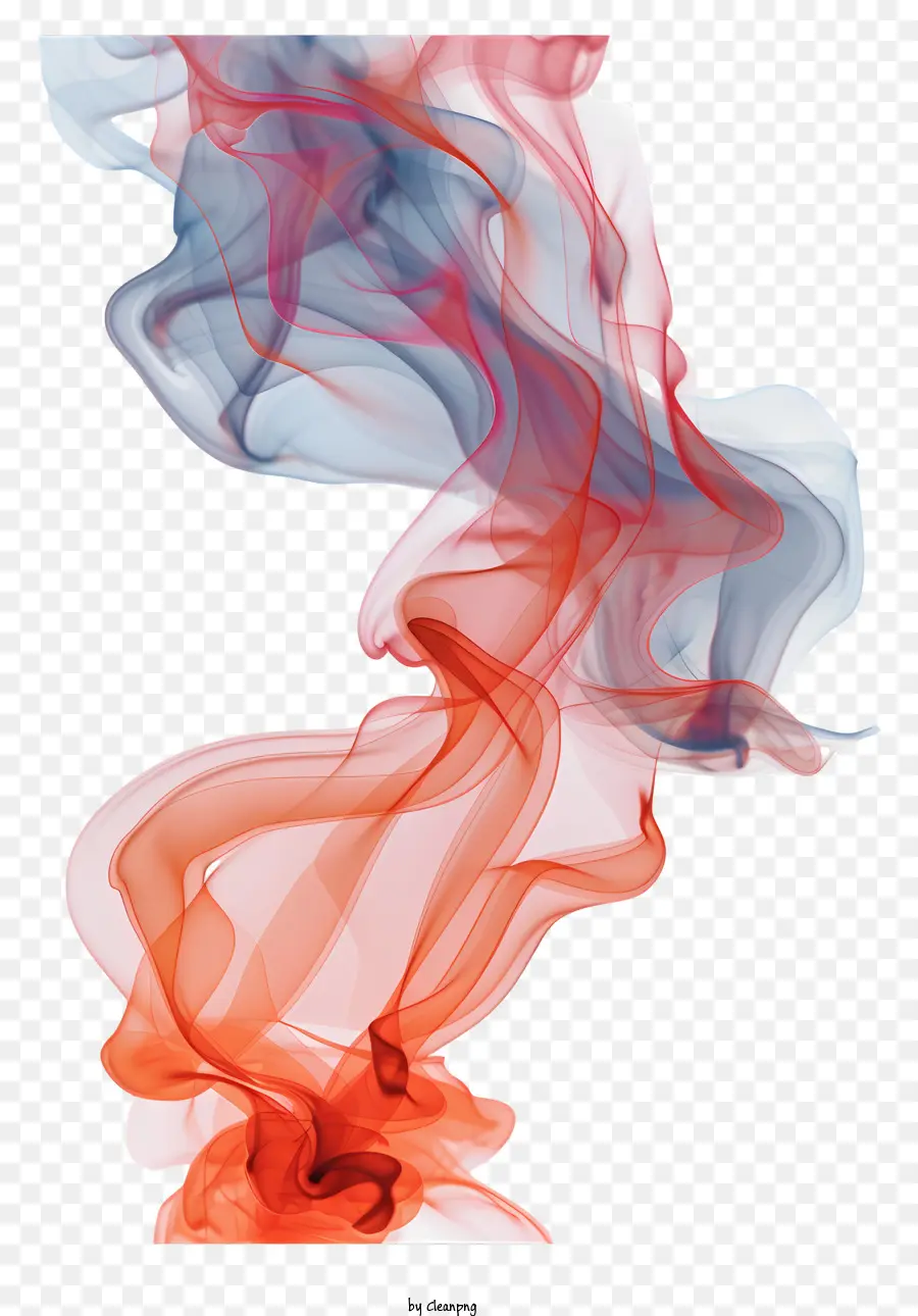 Humo Rojo，Pintura A La Acuarela PNG