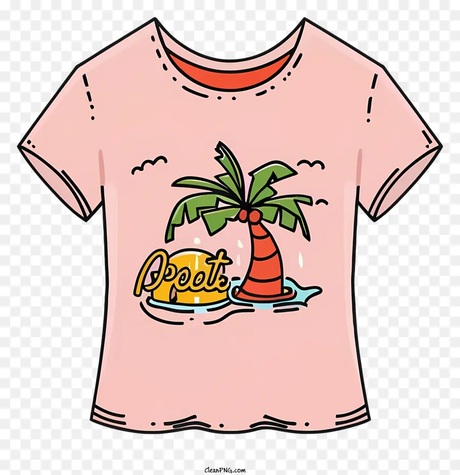 Ropa，Rosa De La Camiseta De La PNG