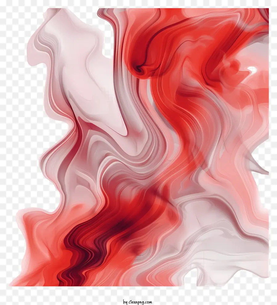 Humo Rojo，Pintura De Remolino Rojo Y Blanco PNG