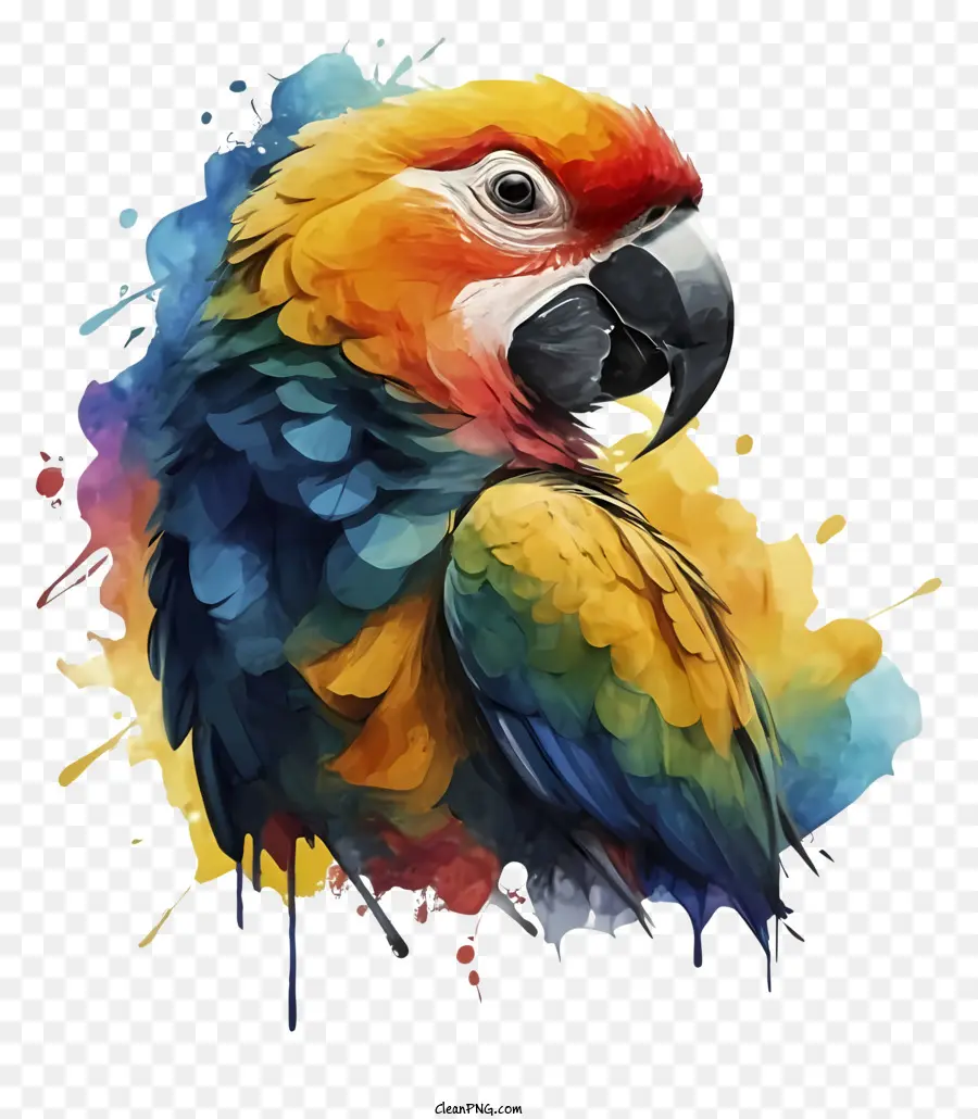 Pájaro，Loro Colorido PNG