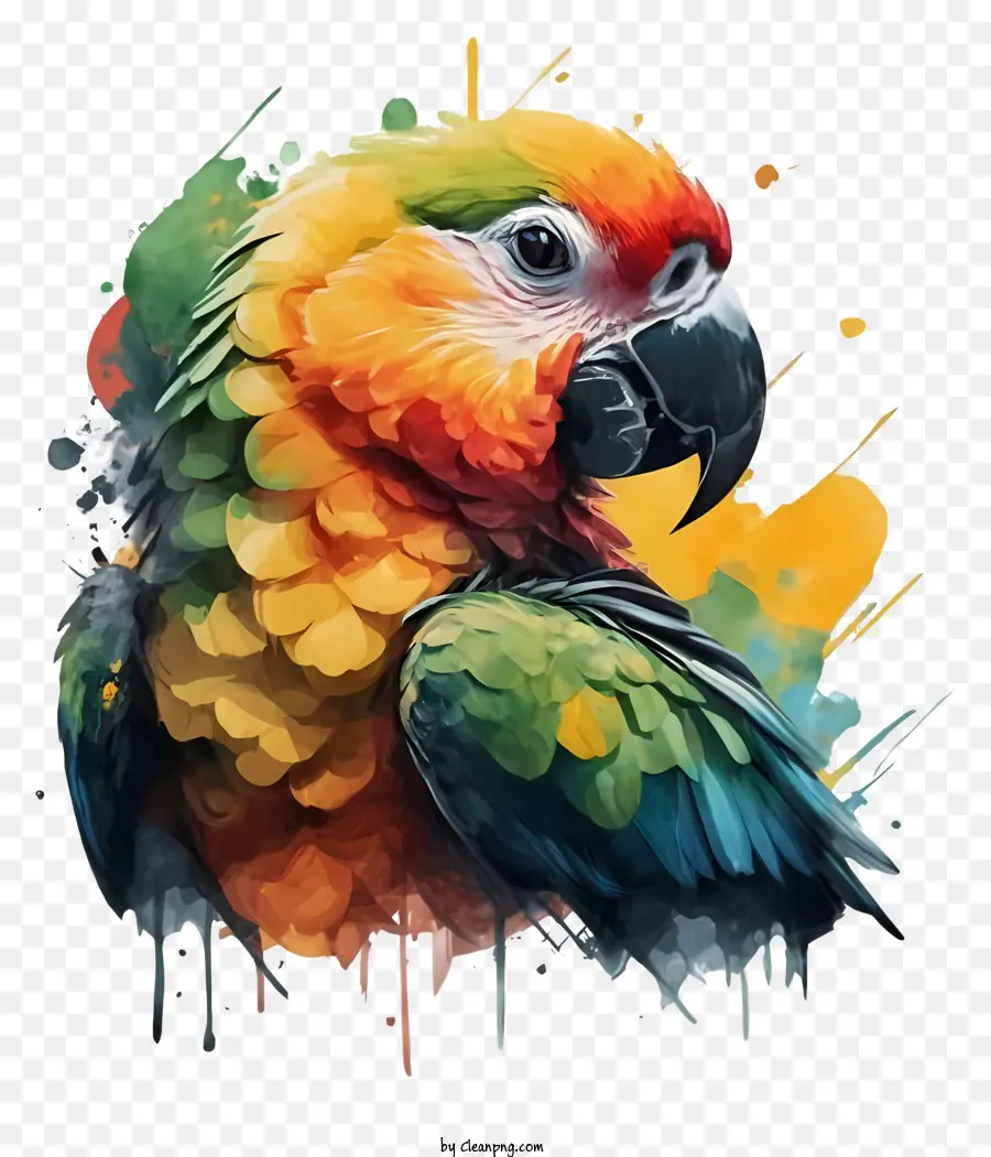 Pájaro，Loro Colorido PNG