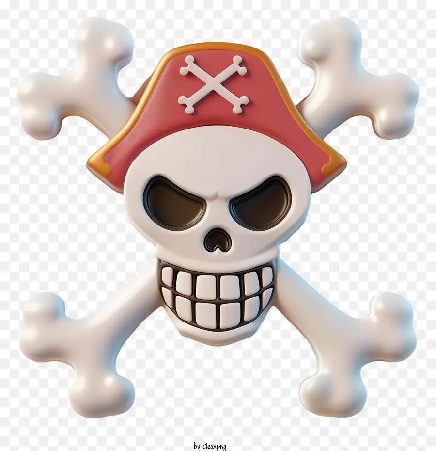 Jolly Roger De Una Pieza，Calavera Pirata PNG