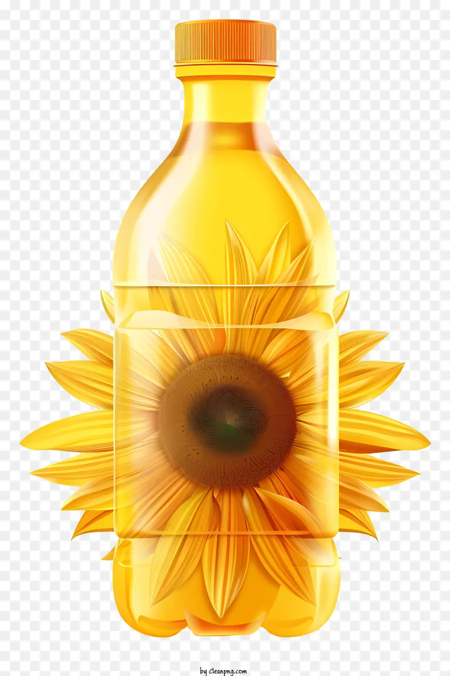 Aceite De Girasol，Botella De Plástico Transparente PNG