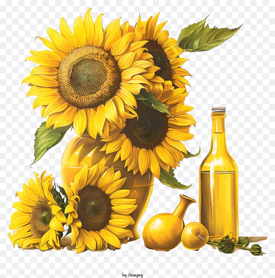 Aceite De Girasol，Girasoles PNG