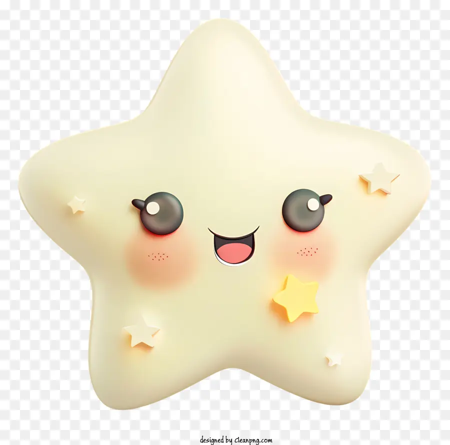 Estrella Emoji，Pastel De Estrella De Dibujos Animados PNG